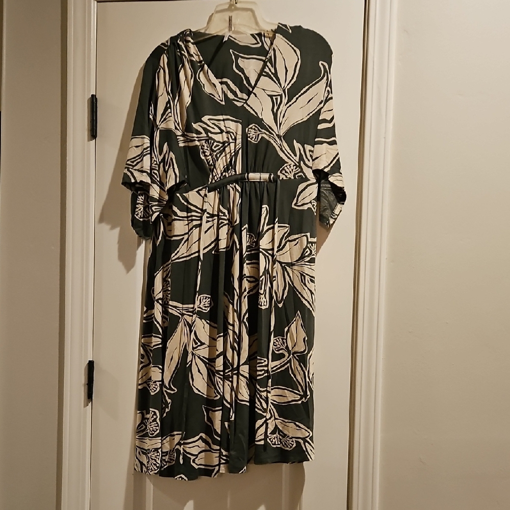 Soma Black and White Dolman Sleeve Sundress